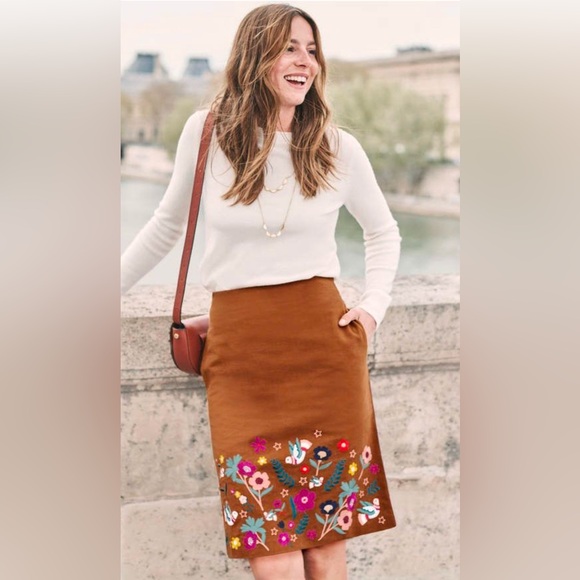 Boden Olivia Embroidered Mini Skirt - Picture 2 of 11